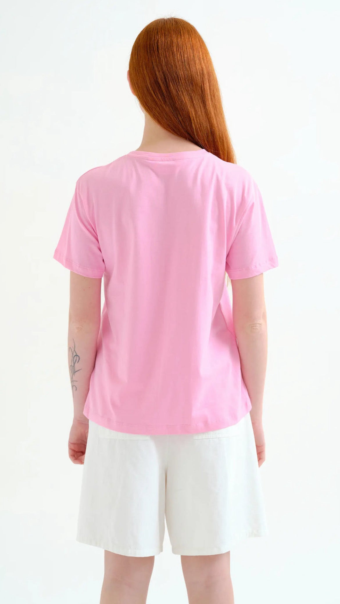 Camiseta con bordado de palmera