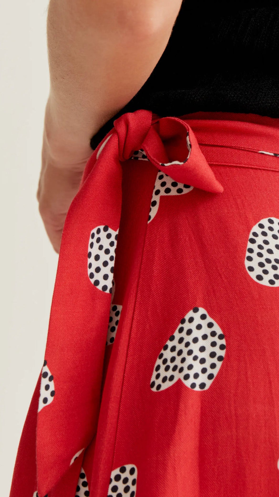 Falda corta con estampado Harmony Red