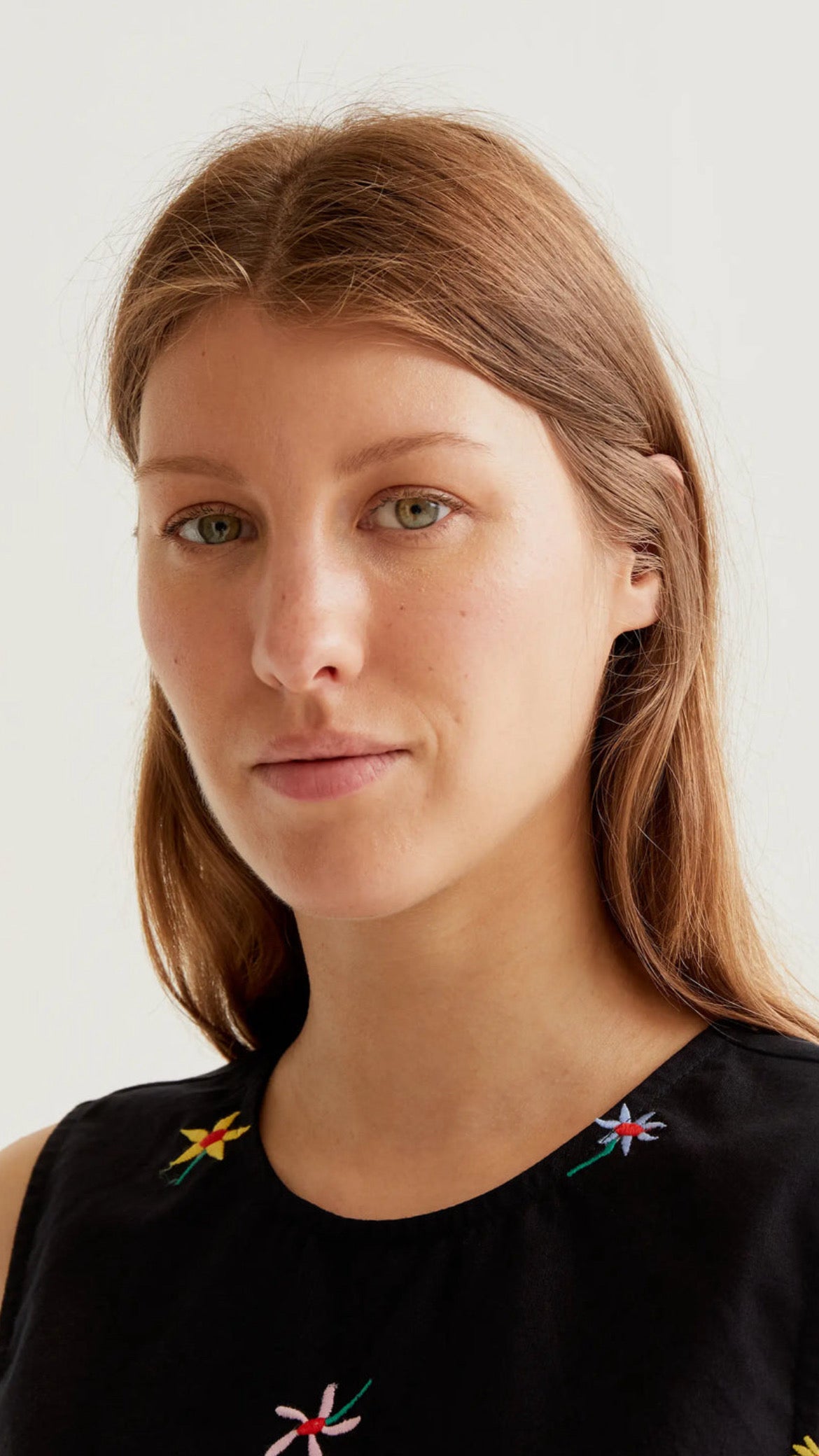 Top de tirantes con estampado Black Gardener Flowers
