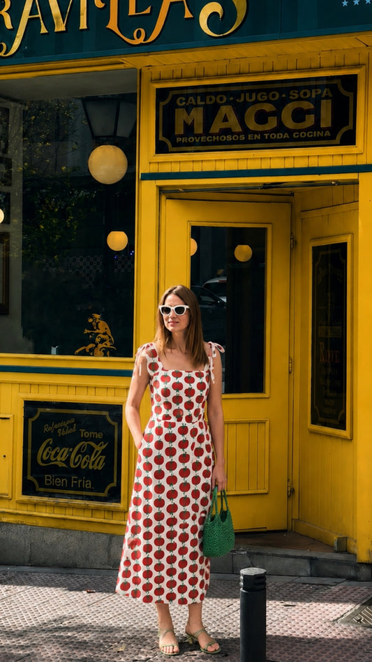 Vestido Positano Tomato