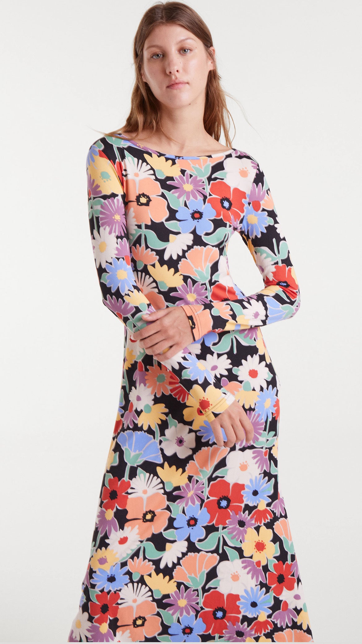 Vestido midi con estampado Hampton Big