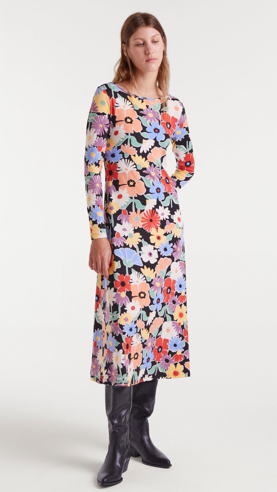 Vestido midi con estampado Hampton Big