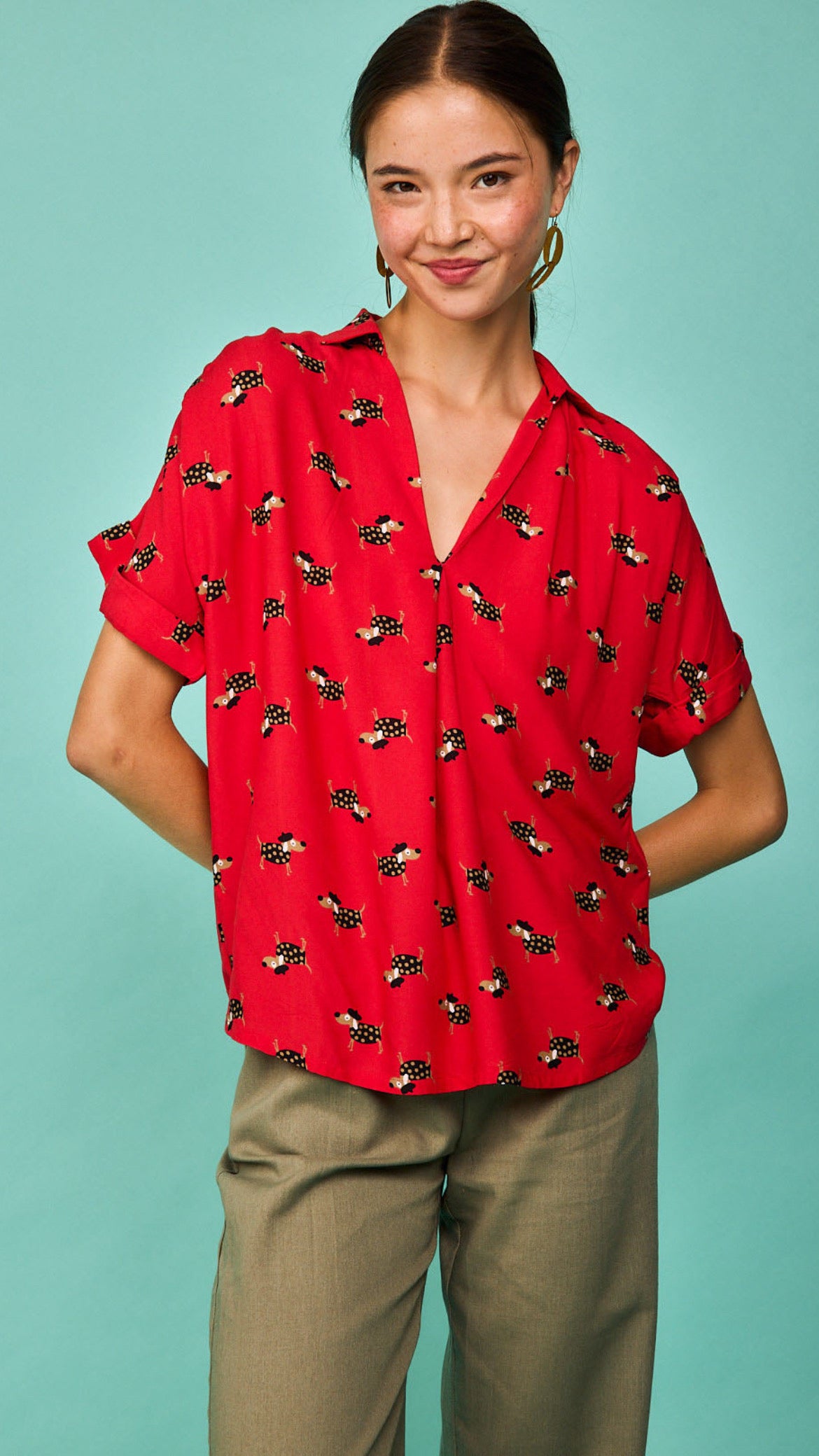 Camisa Zumaia Rojo