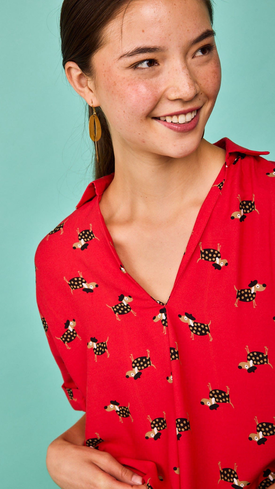 Camisa Zumaia Rojo