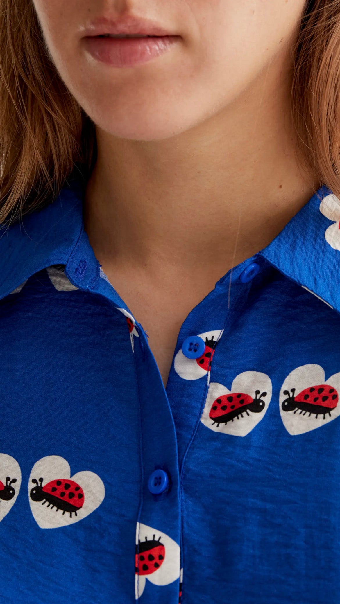 Vestido corto con estampado Coccinella