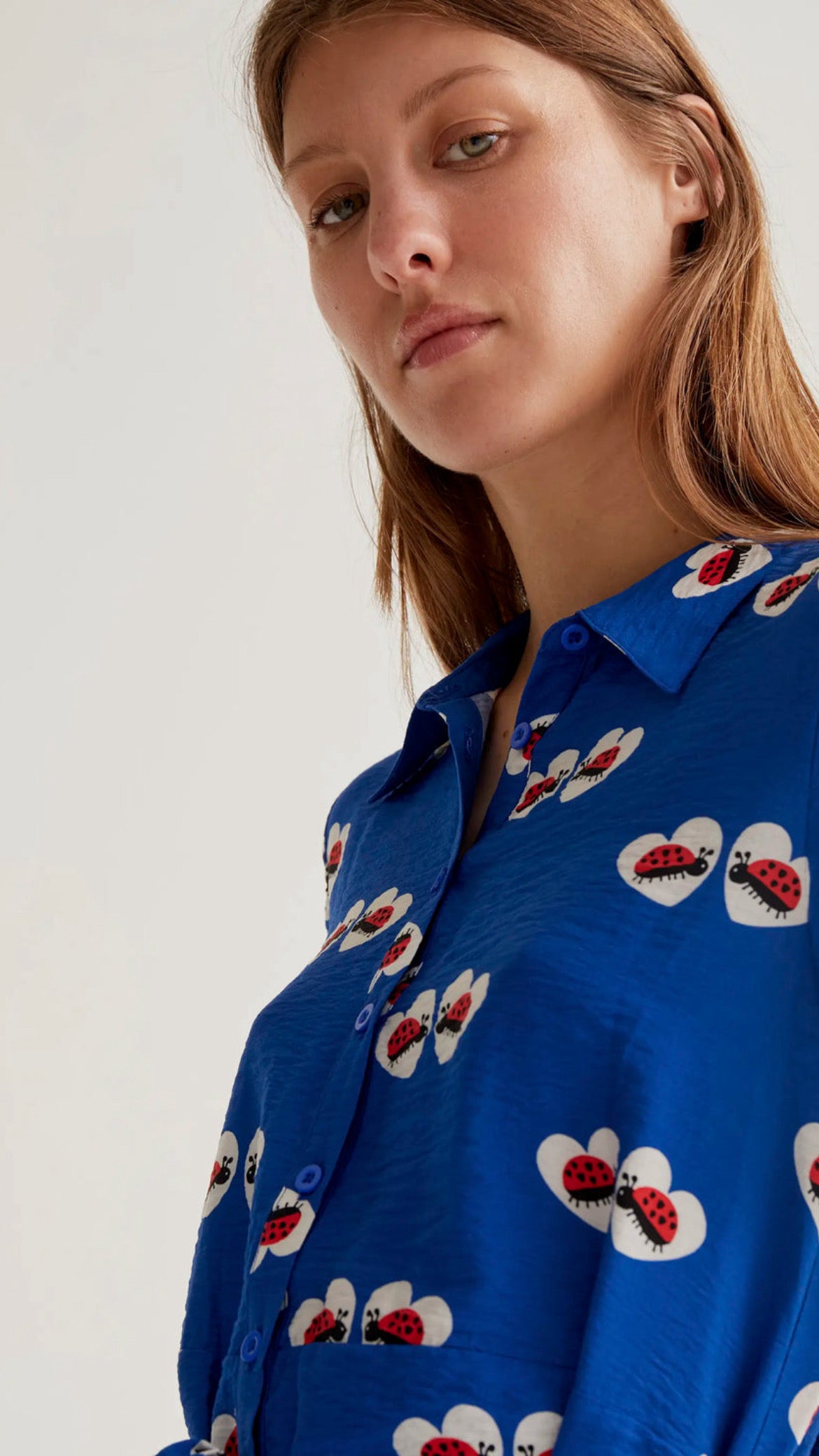 Vestido corto con estampado Coccinella