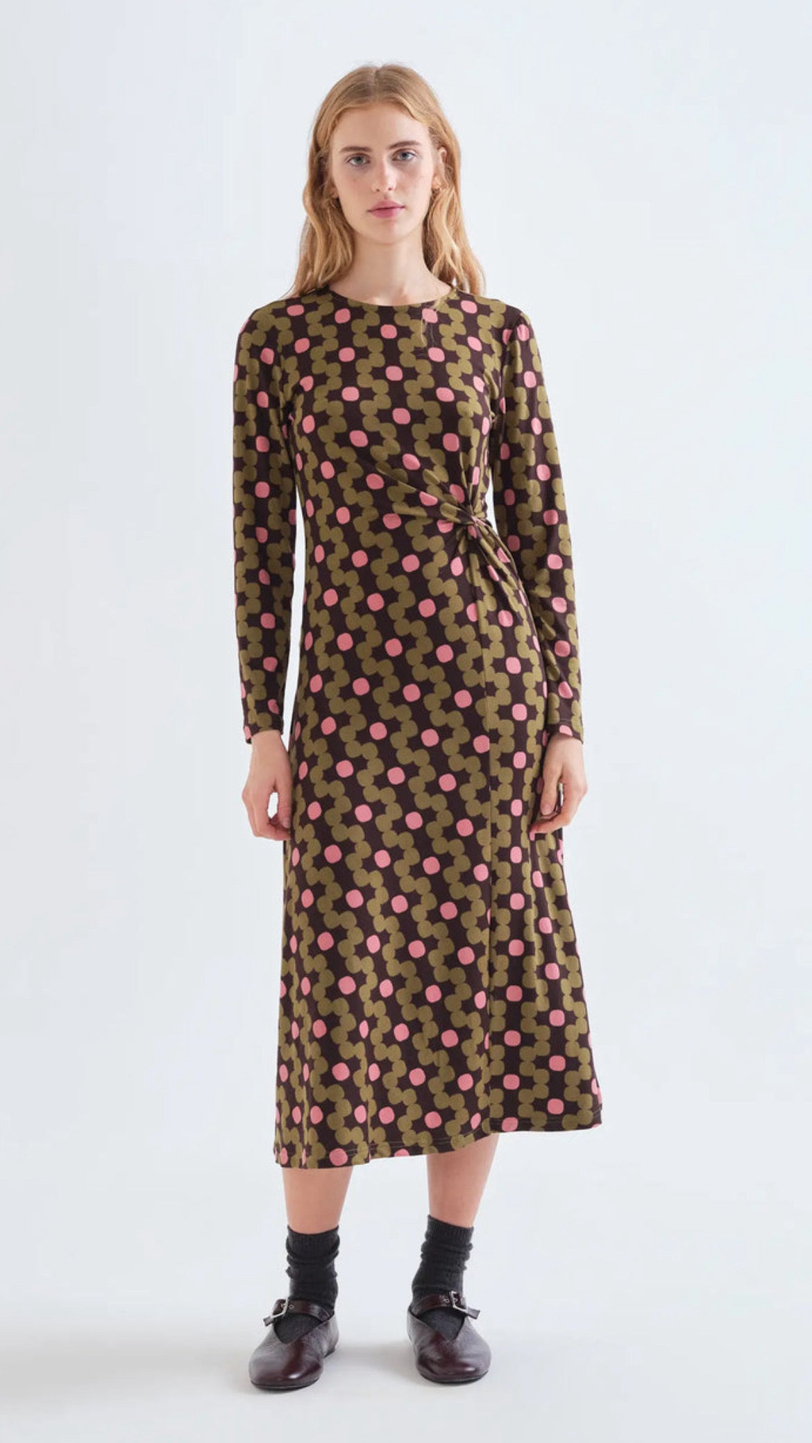 Vestido midi con estampado Aberdeen