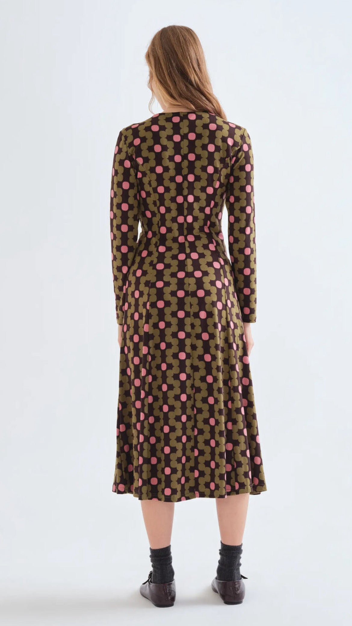 Vestido midi con estampado Aberdeen