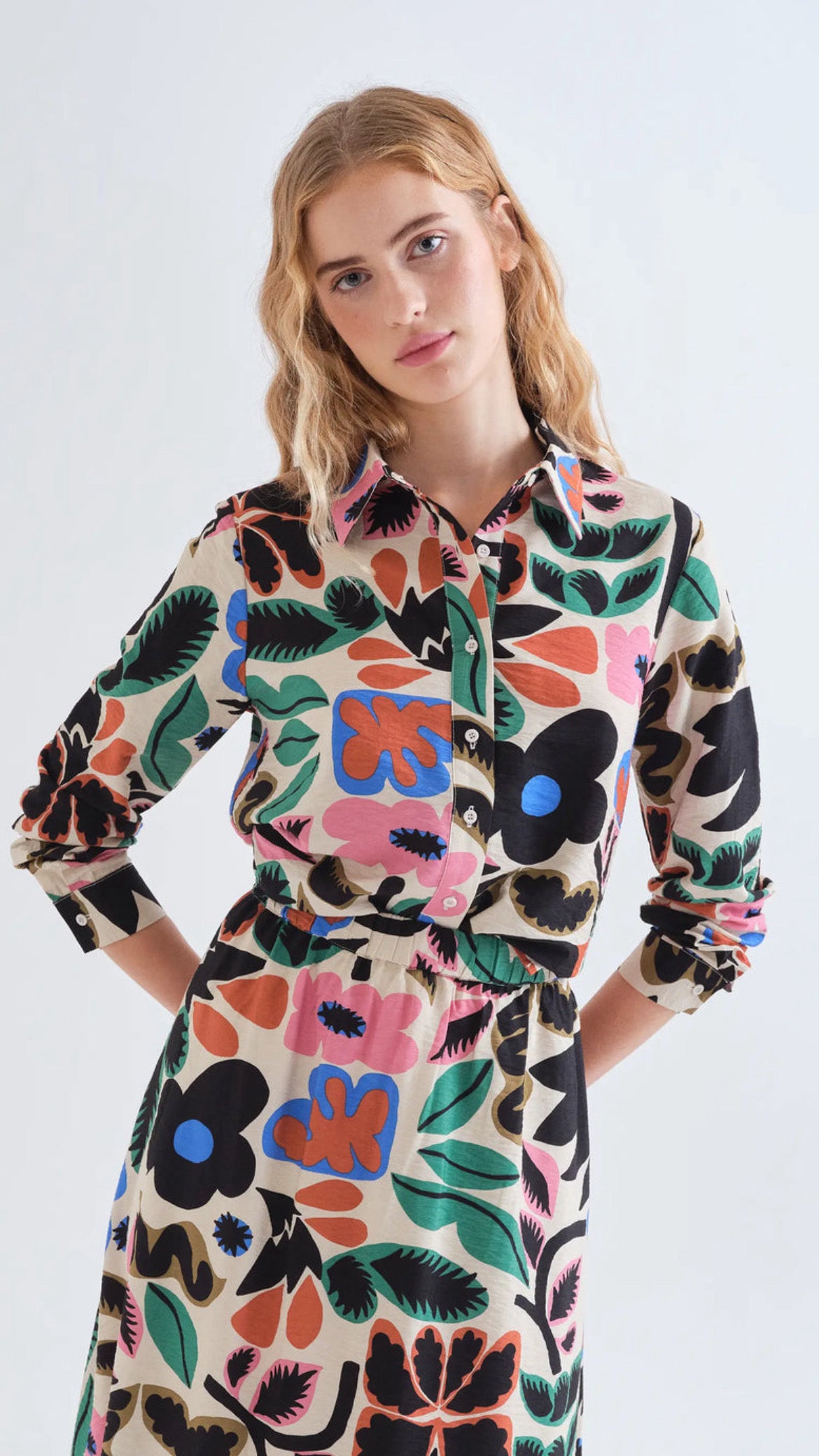Camisa con estampado Neo Garden