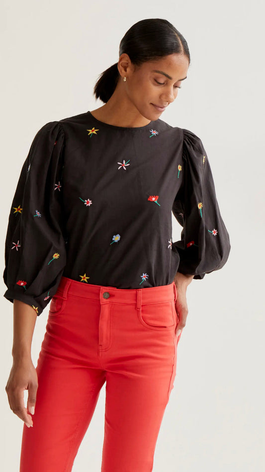 Top con estampado Black Gardener Flowers