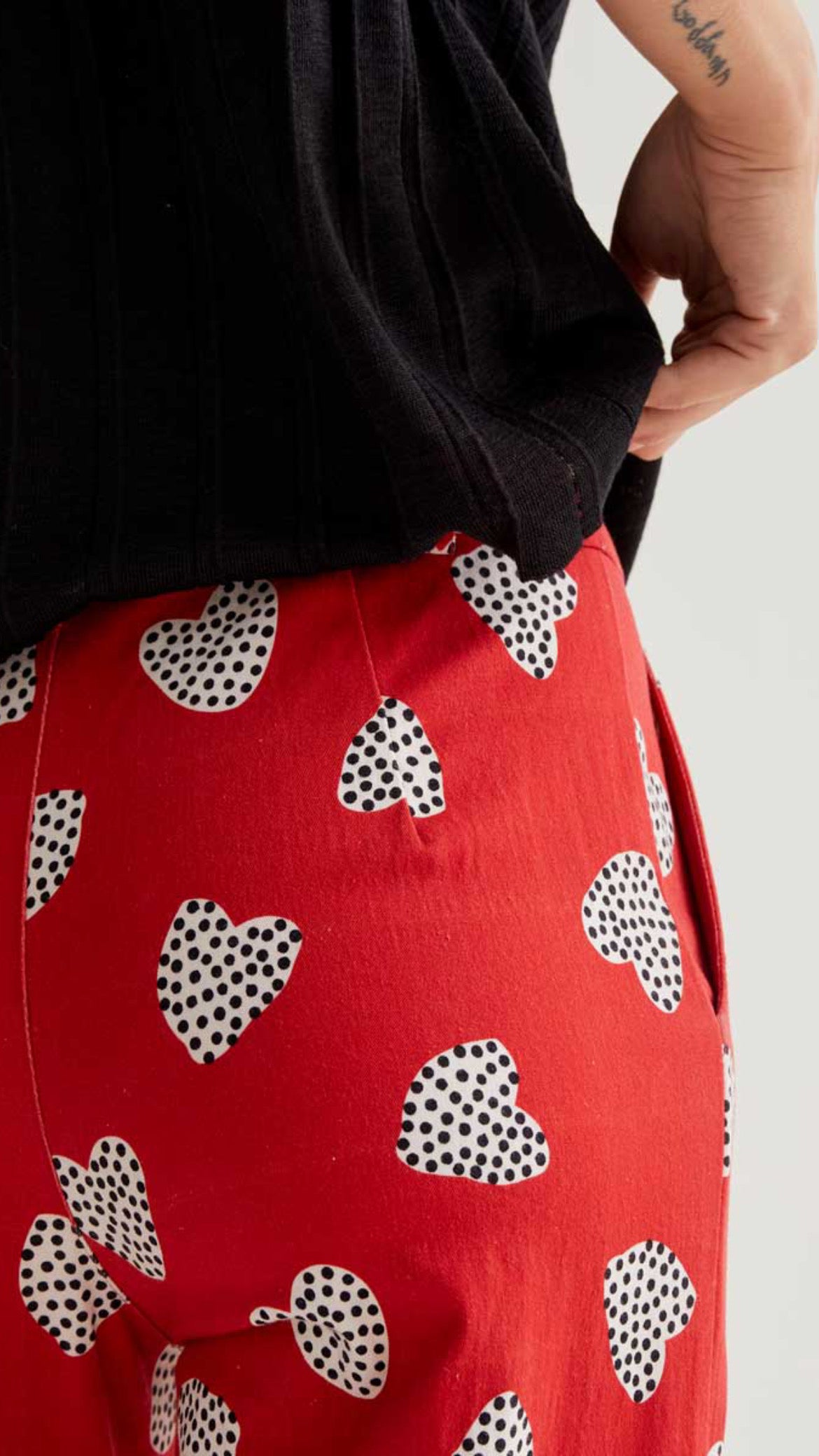 Pantalón con estampado Harmony Red