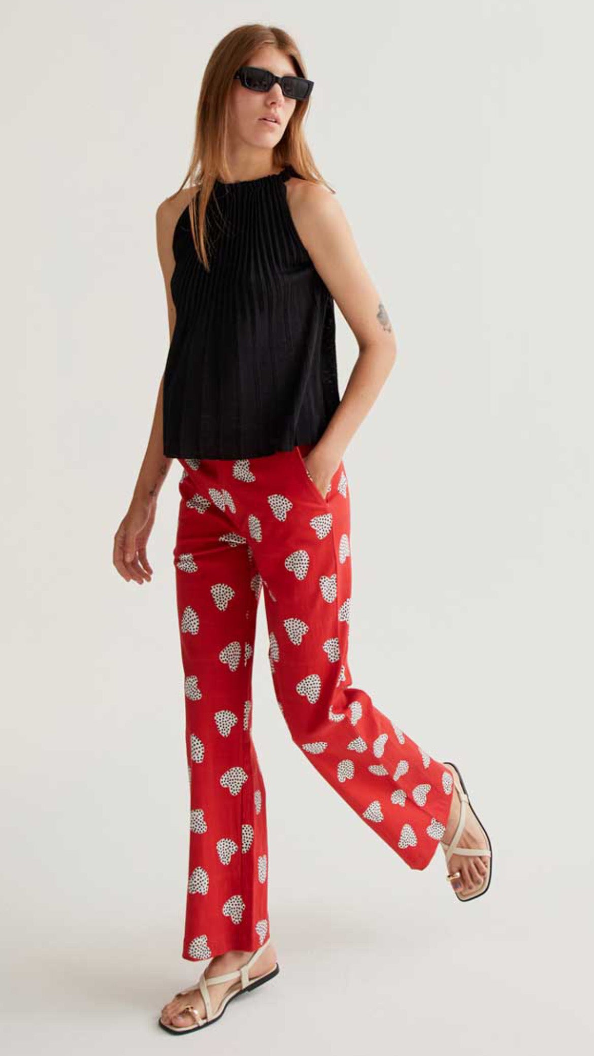 Pantalón con estampado Harmony Red
