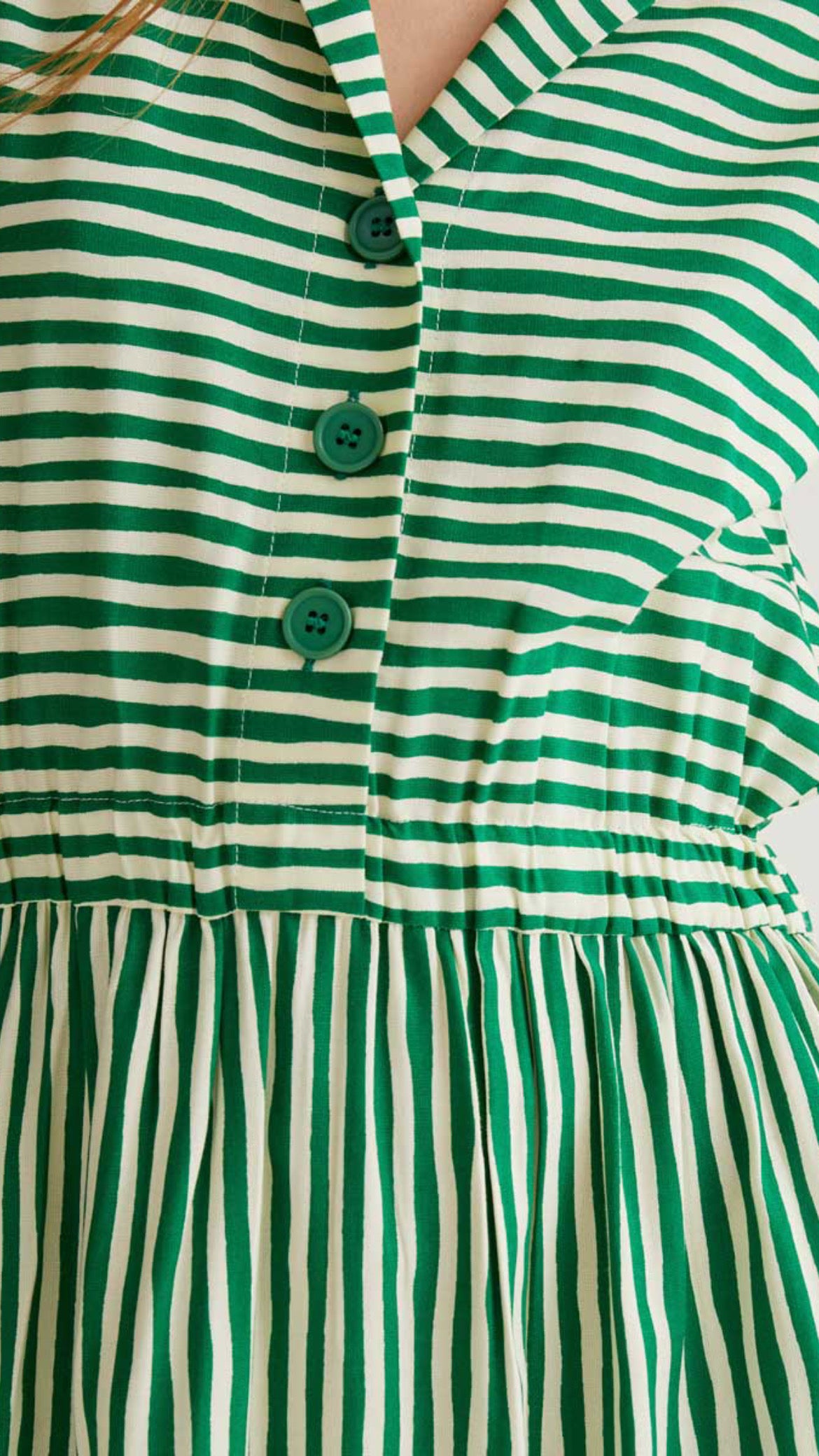 Vestido midi con estampado Lavagna Green