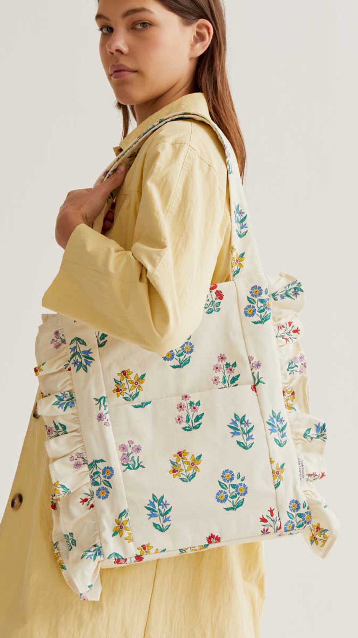 Bolso acolchado con estampado Gardener