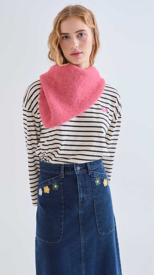 Bandana triangular rosa