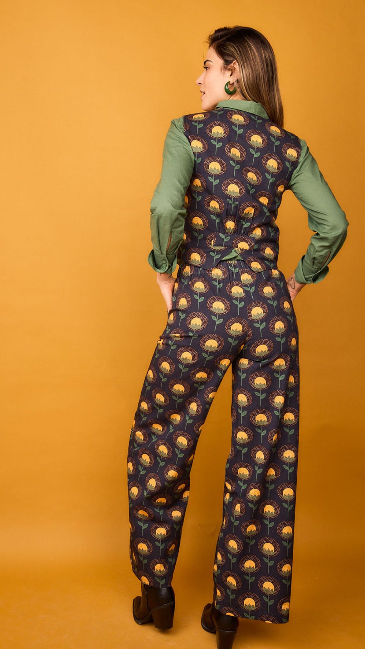 Pantalón Fauna Flor Amarillo