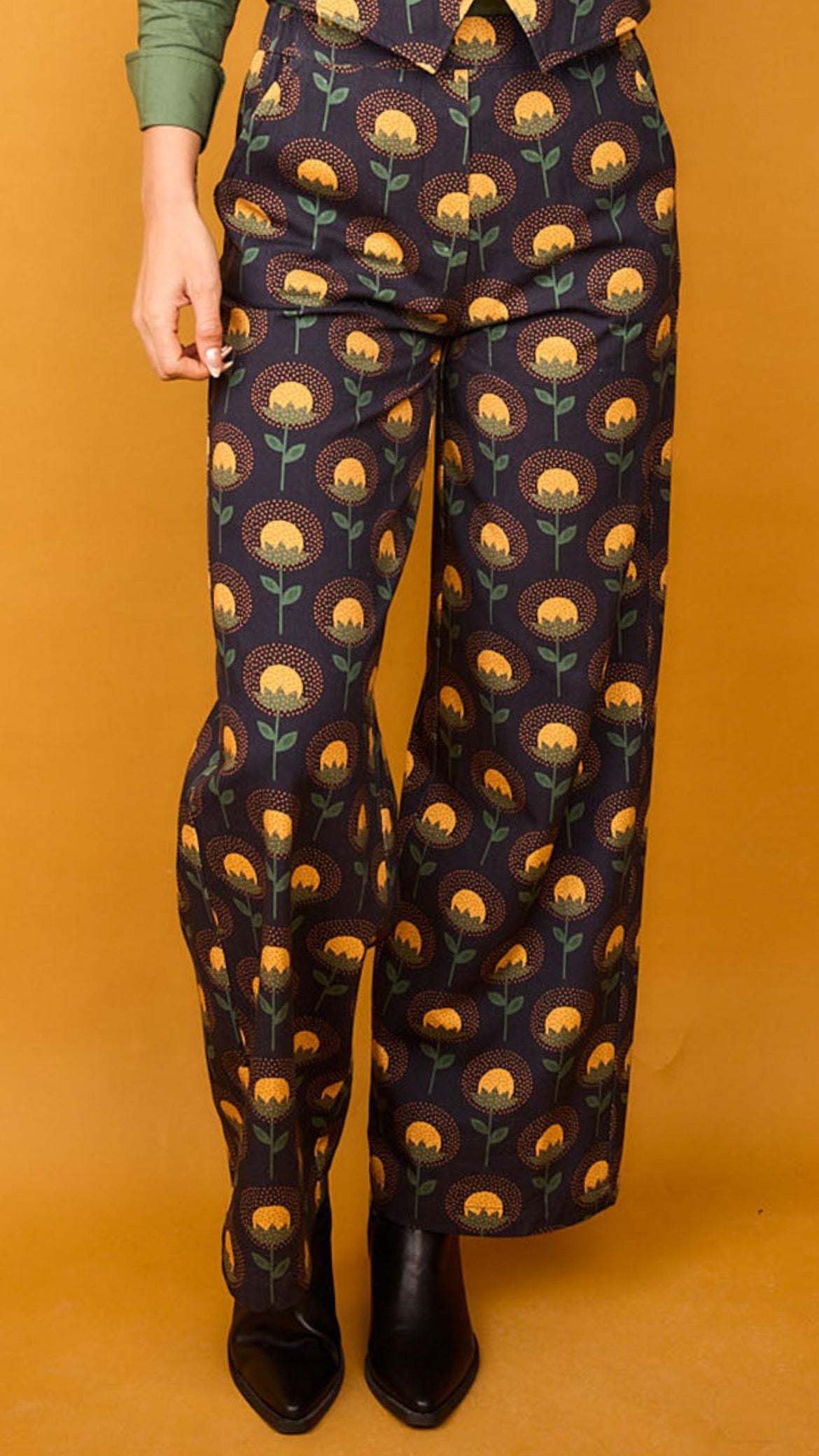 Pantalón Fauna Flor Amarillo