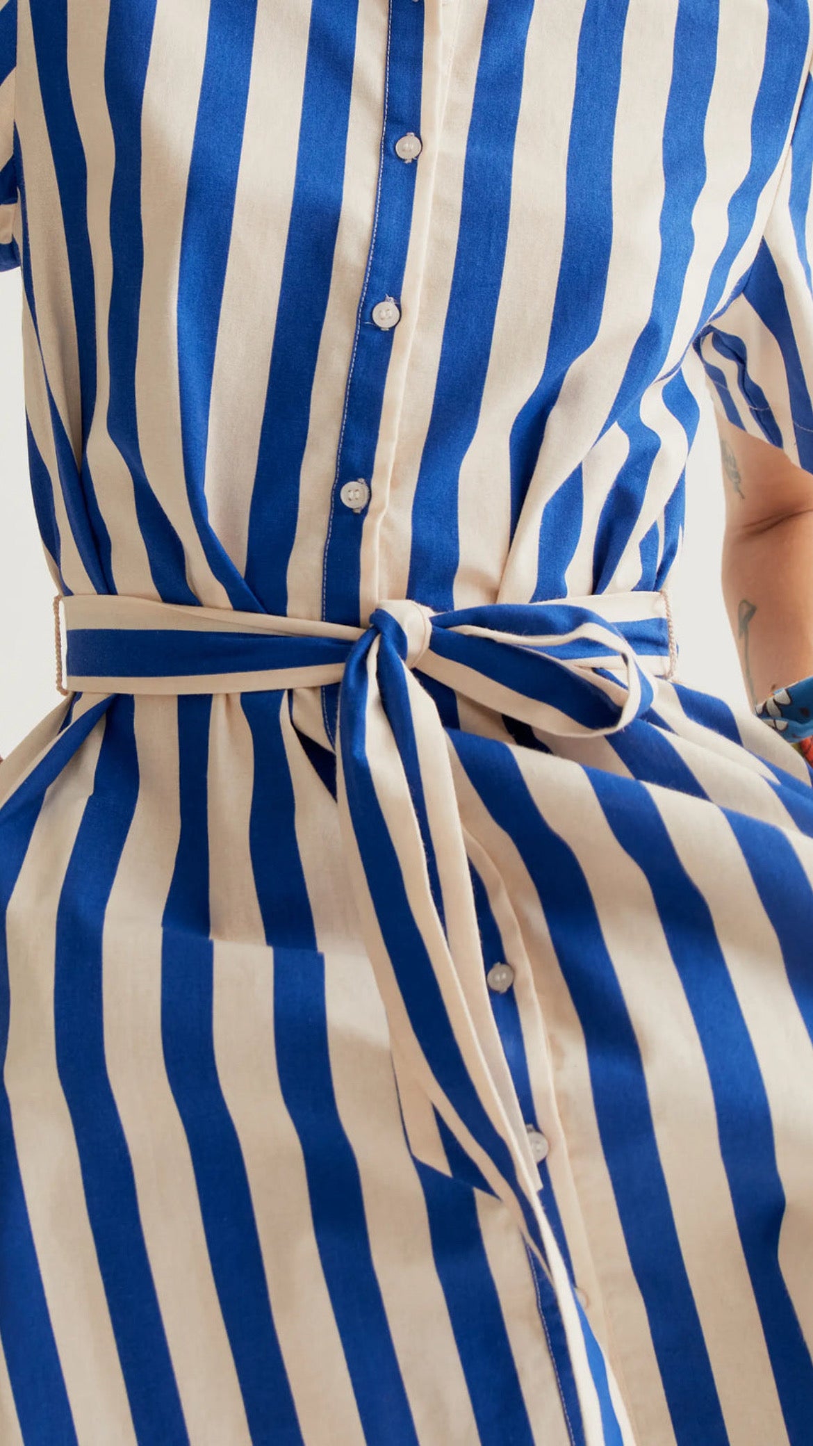 Vestido con estampado Bamboo Blue