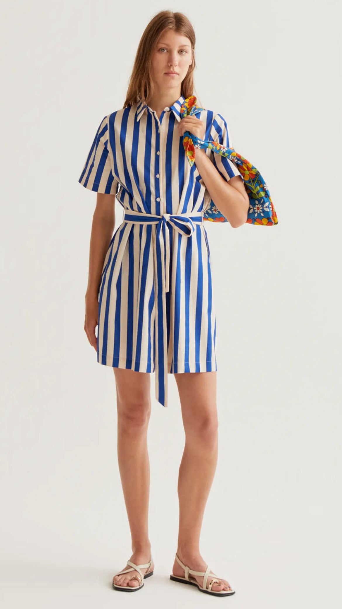 Vestido con estampado Bamboo Blue