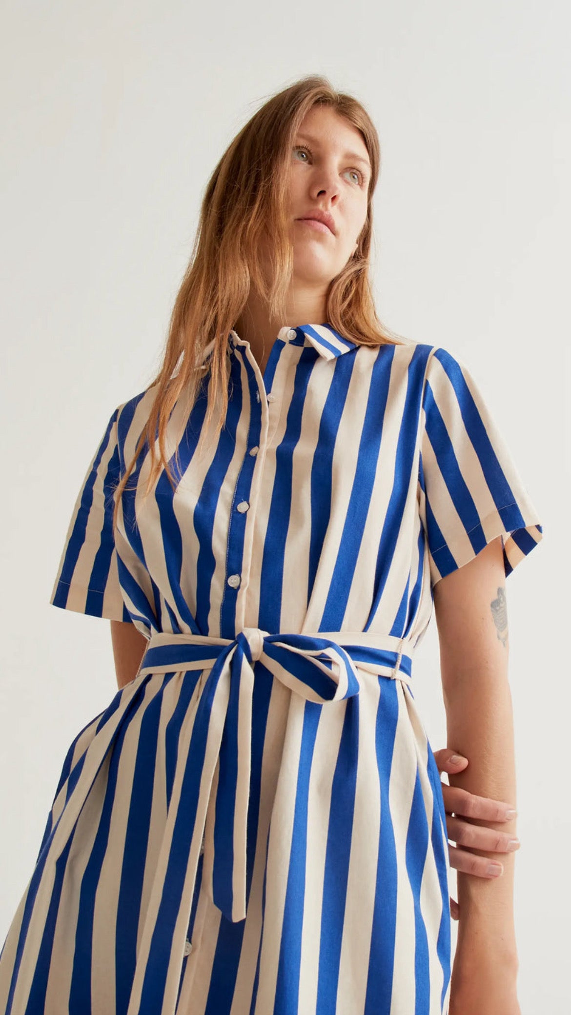 Vestido con estampado Bamboo Blue