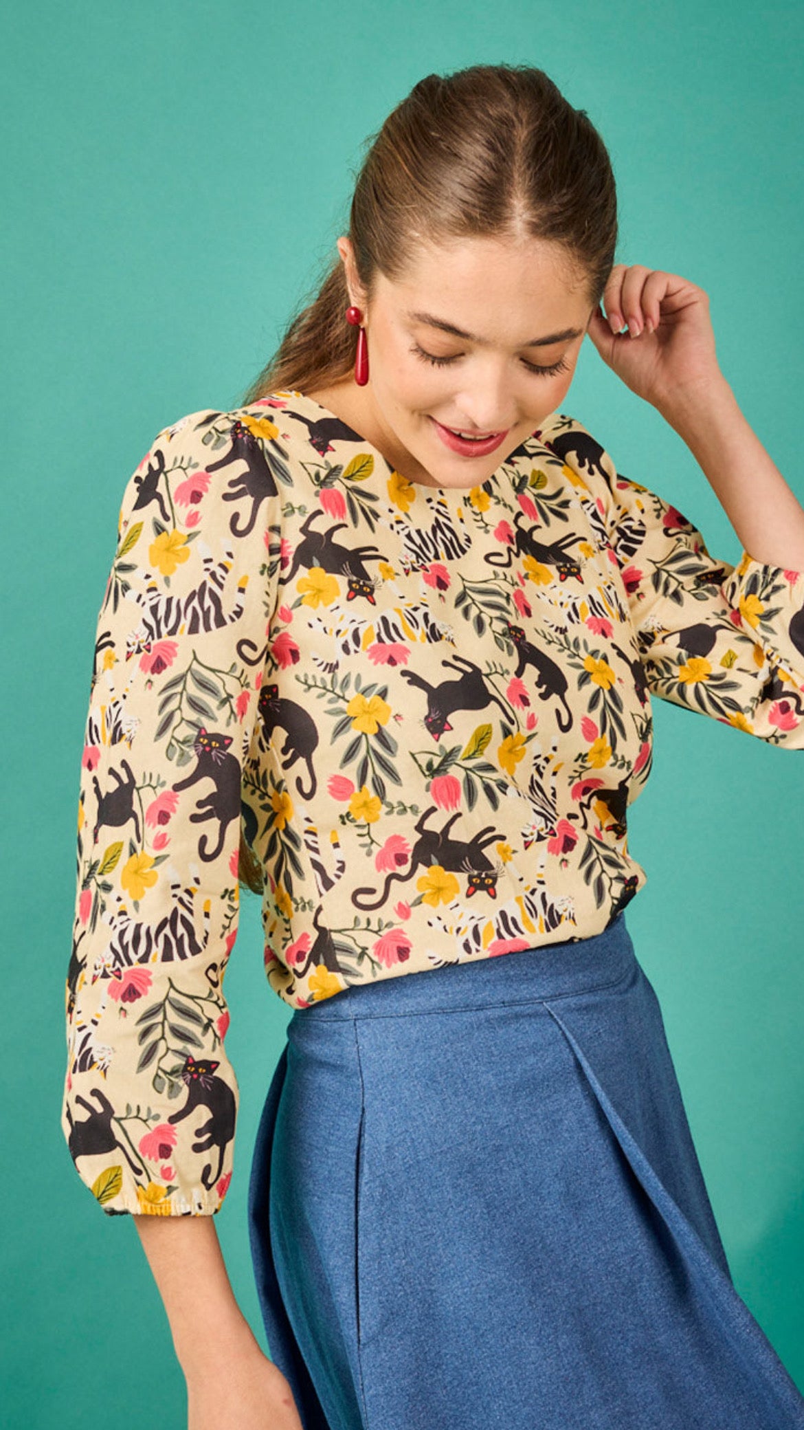 Camisa Berna Gatos