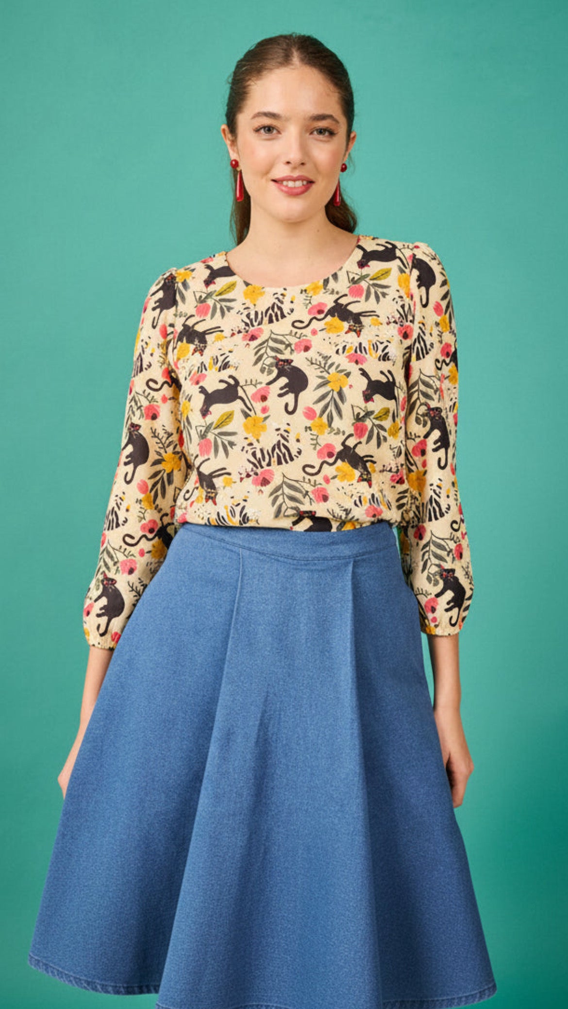 Camisa Berna Gatos