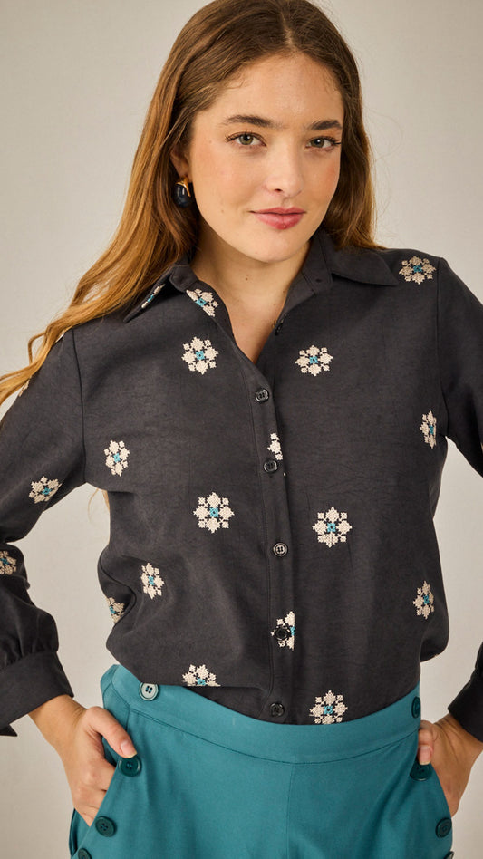 Camisa Sintra Negra