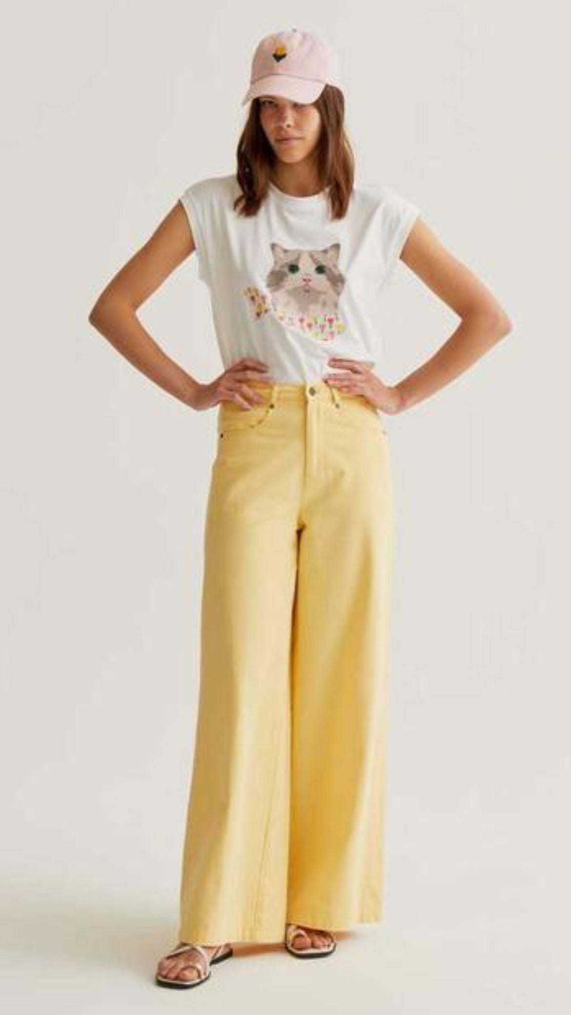 Camiseta con estampado de Gatito