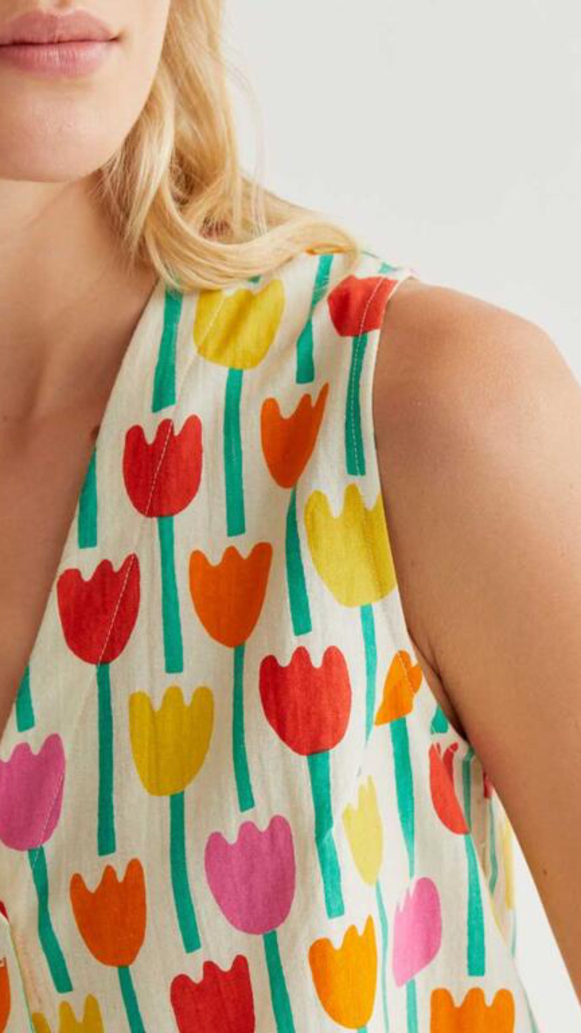 Chaleco con estampado Tulipa