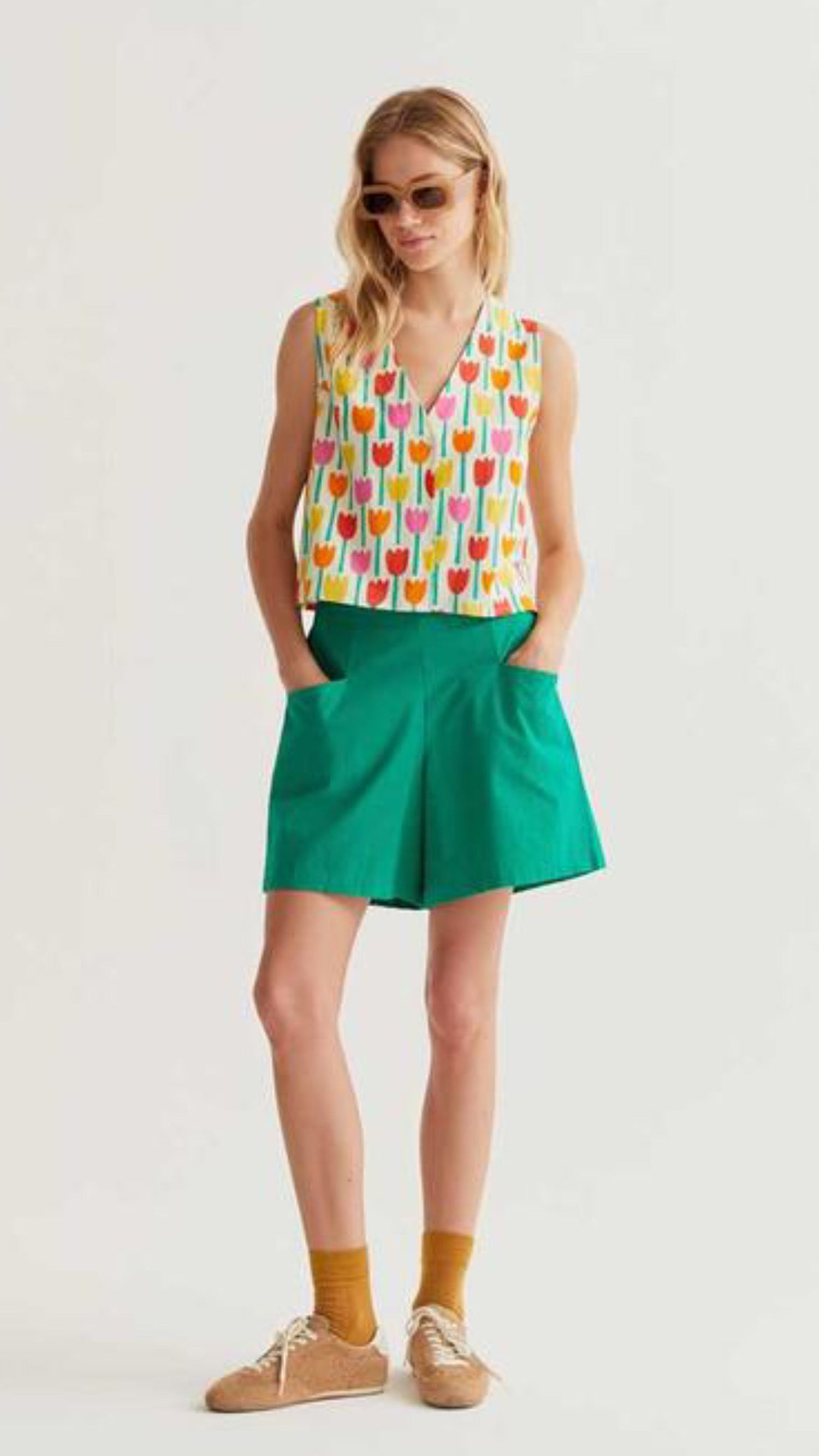 Chaleco con estampado Tulipa