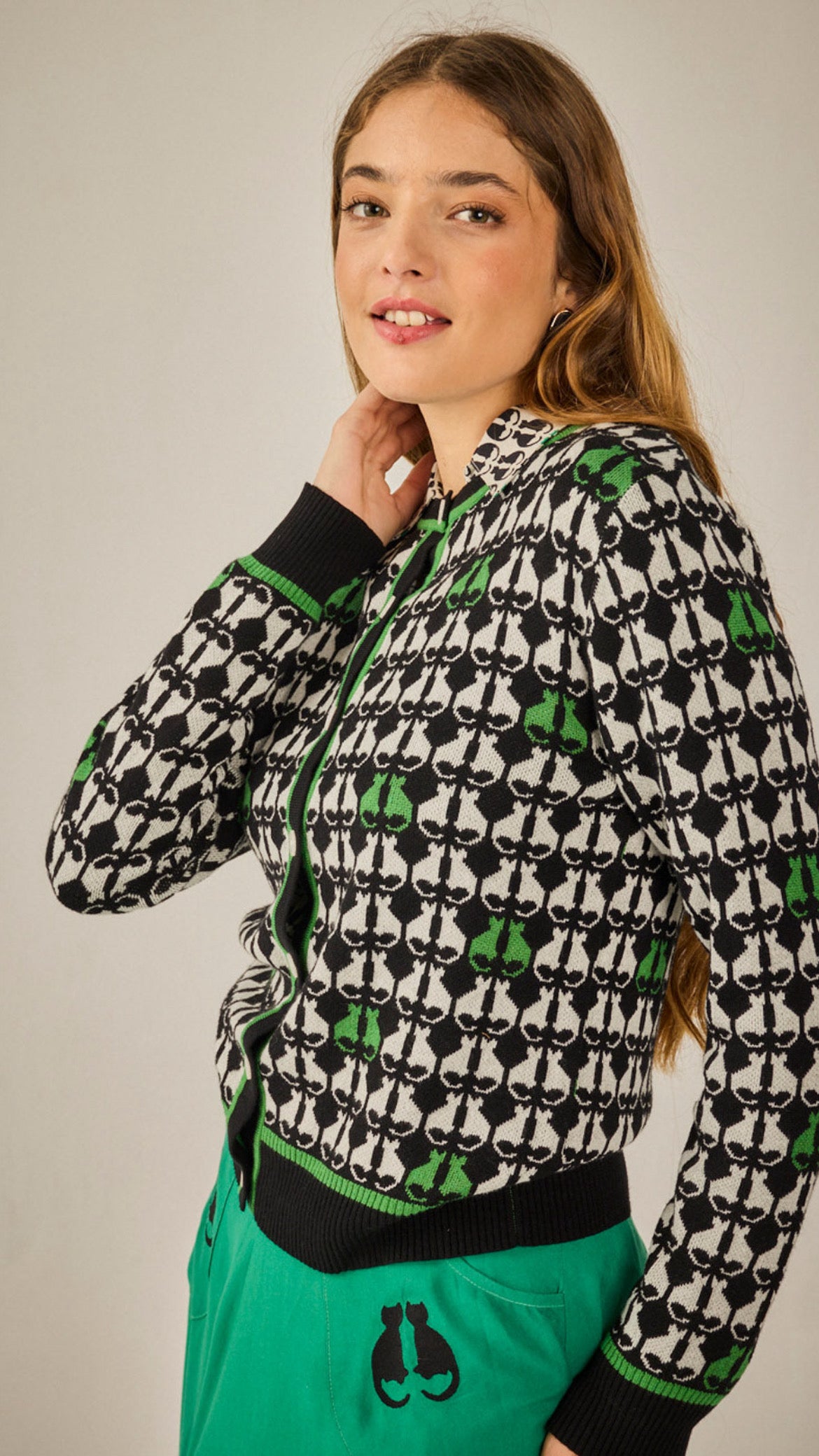Chaqueta Pisa Gato Verde