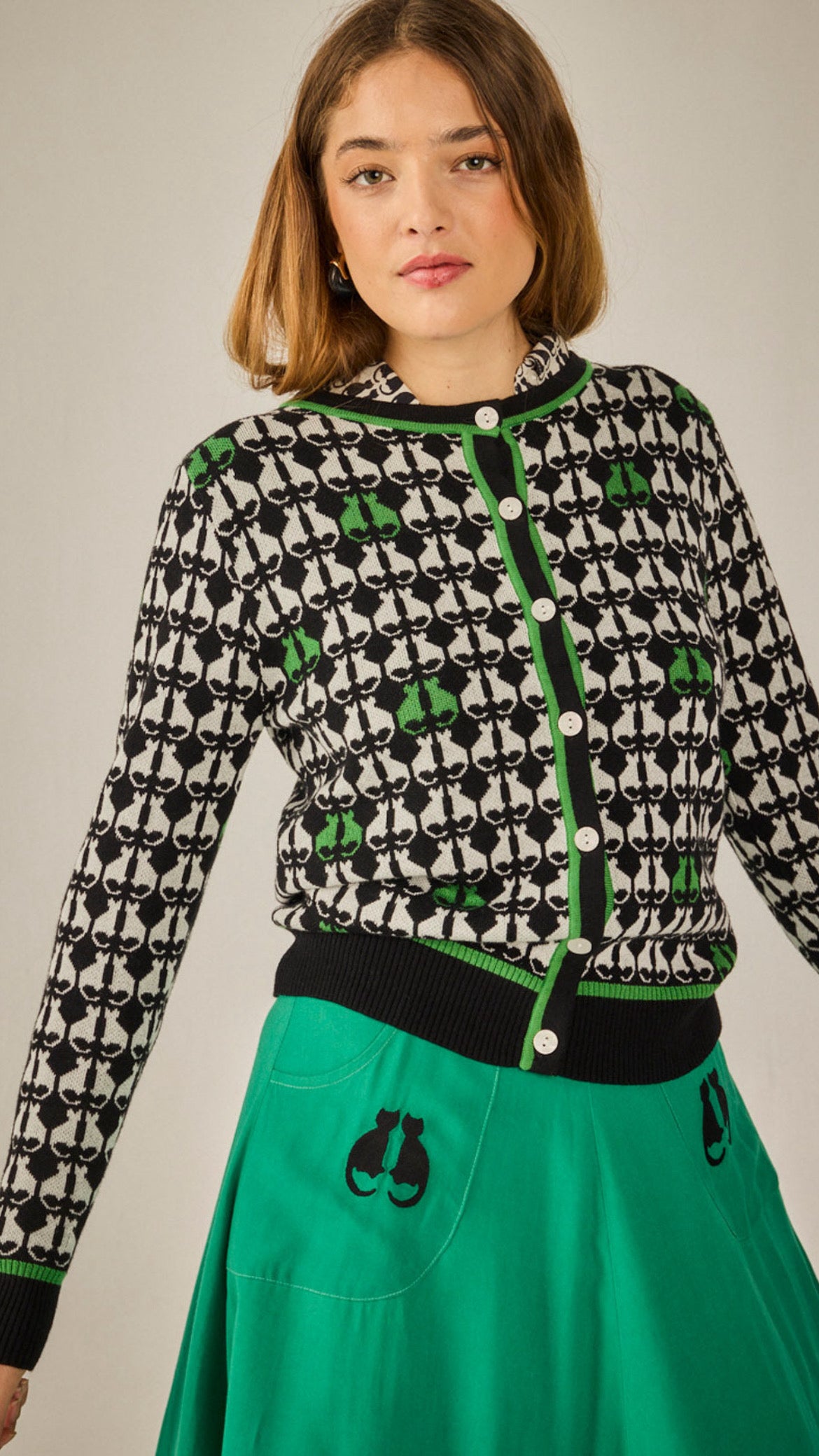 Chaqueta Pisa Gato Verde