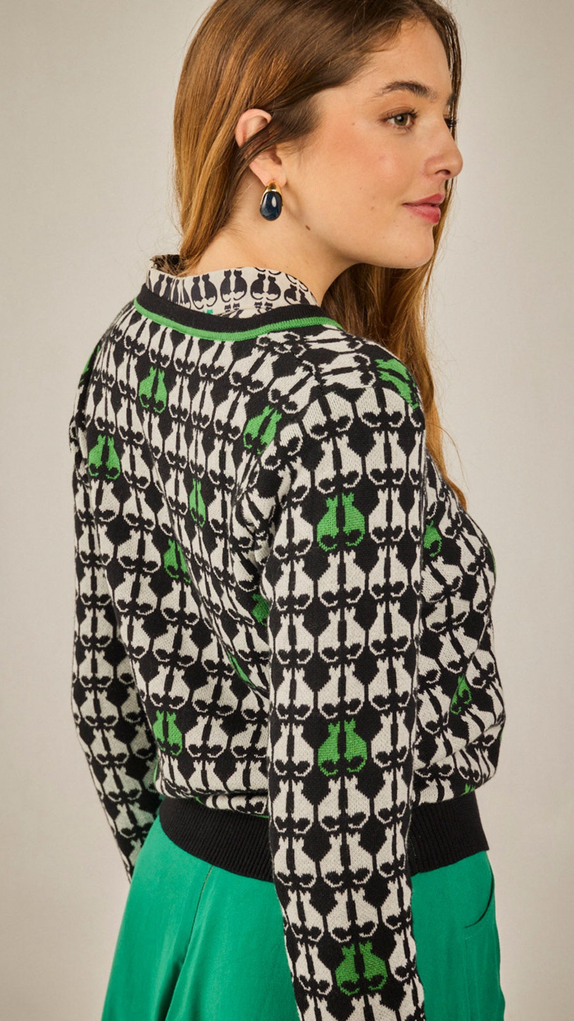 Chaqueta Pisa Gato Verde