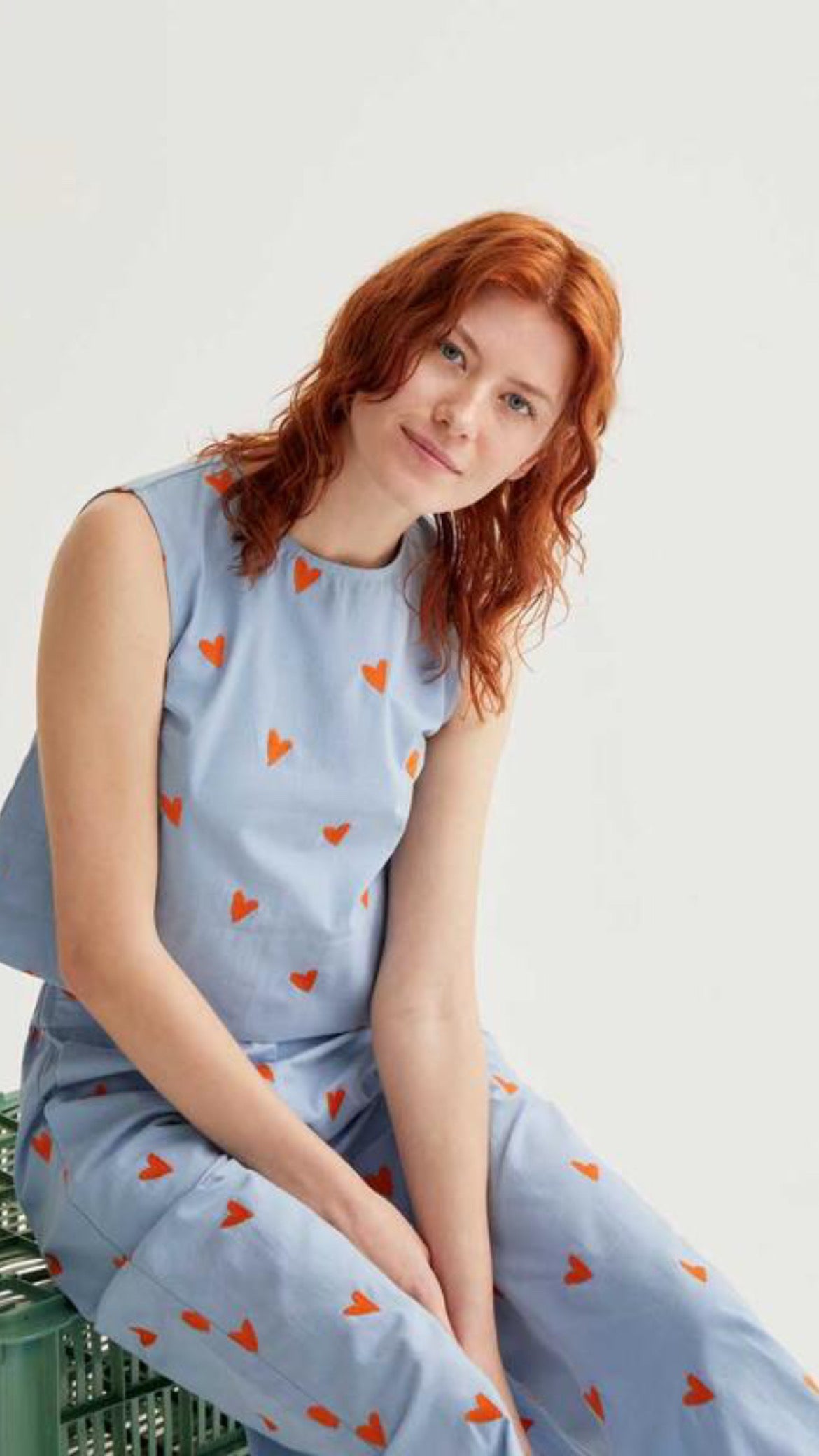 Top con estampado Hearts