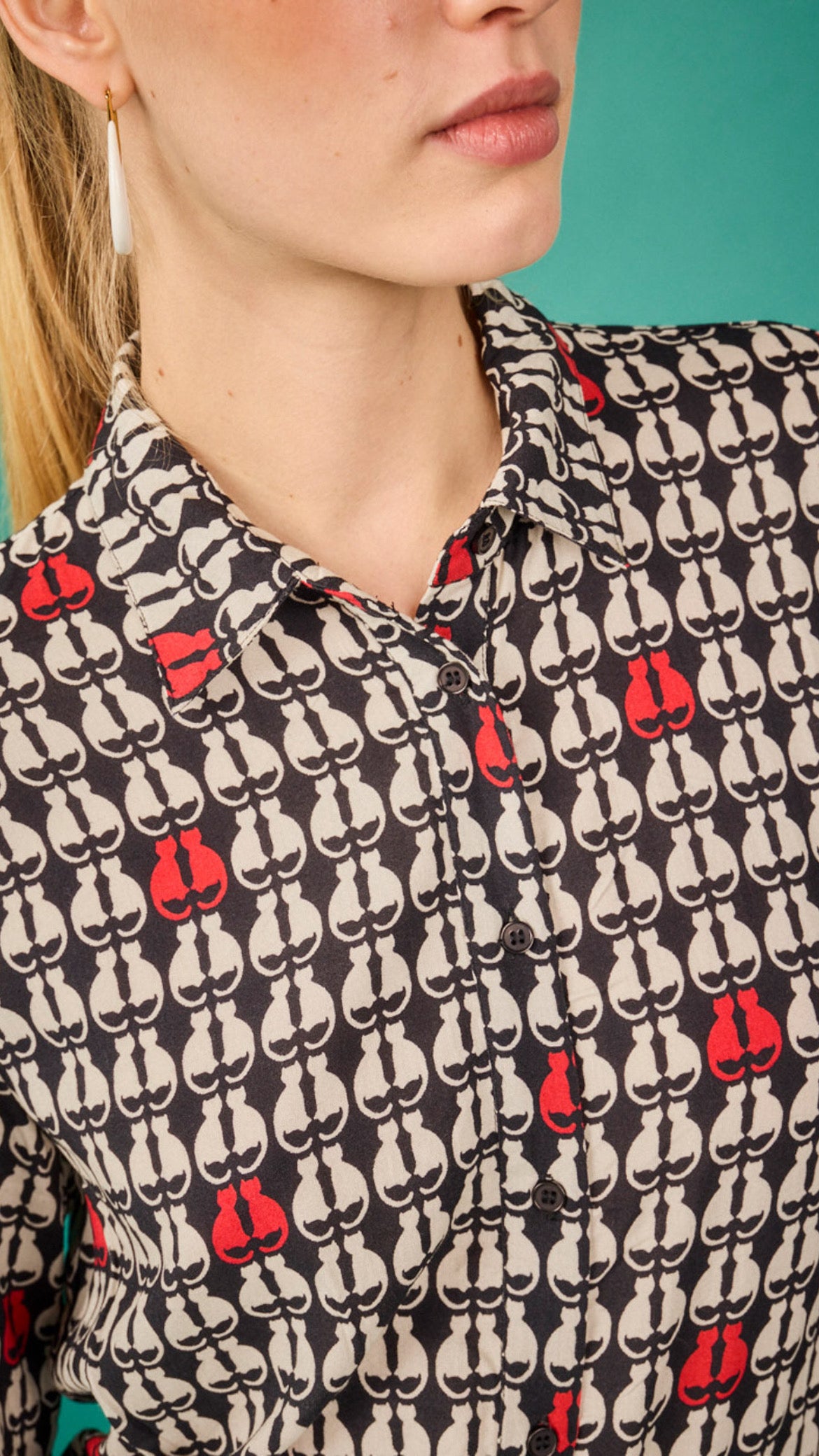 Camisa Atenas Gato Rojo