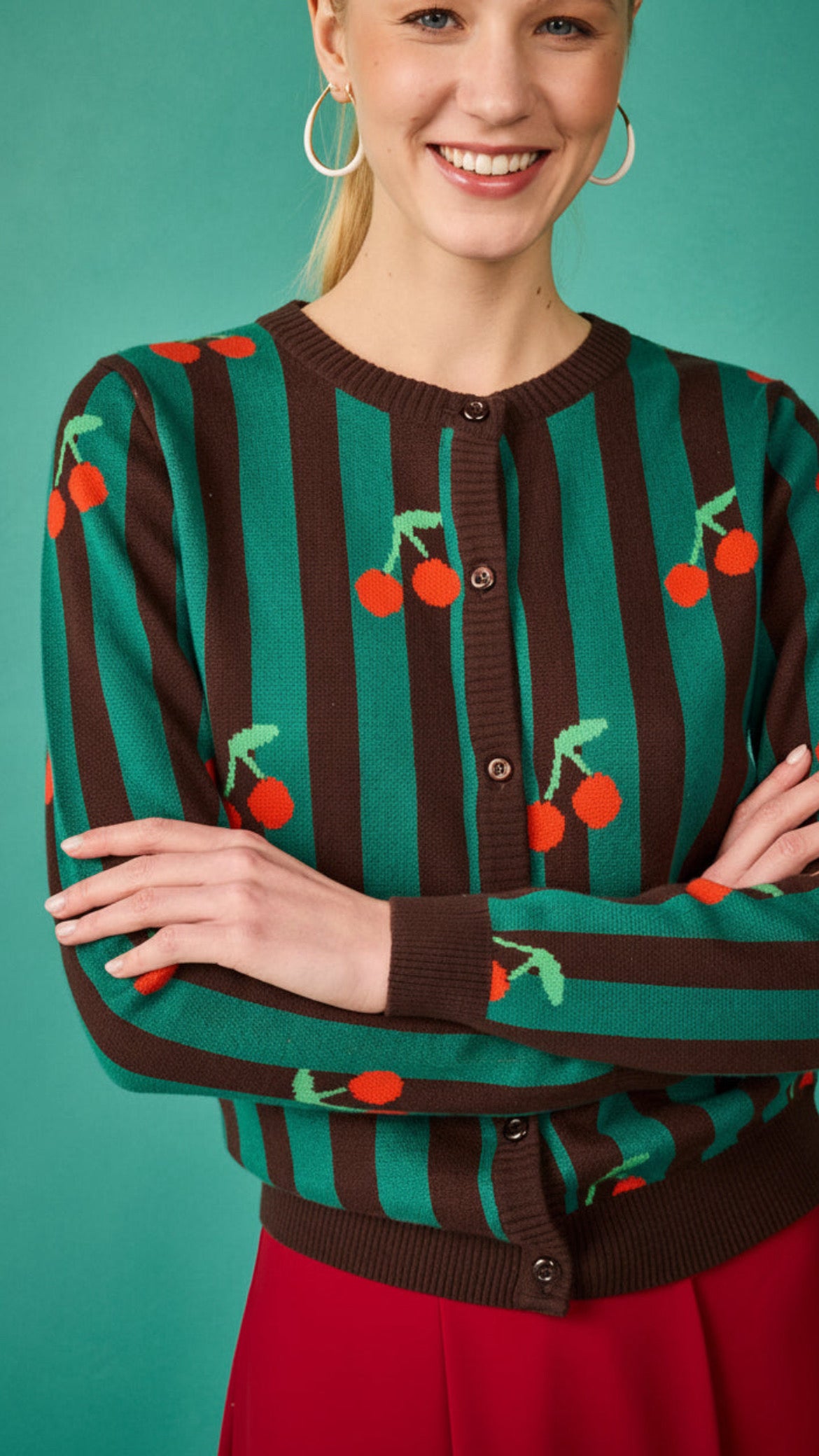 Chaqueta Viena Cerezas Rosas