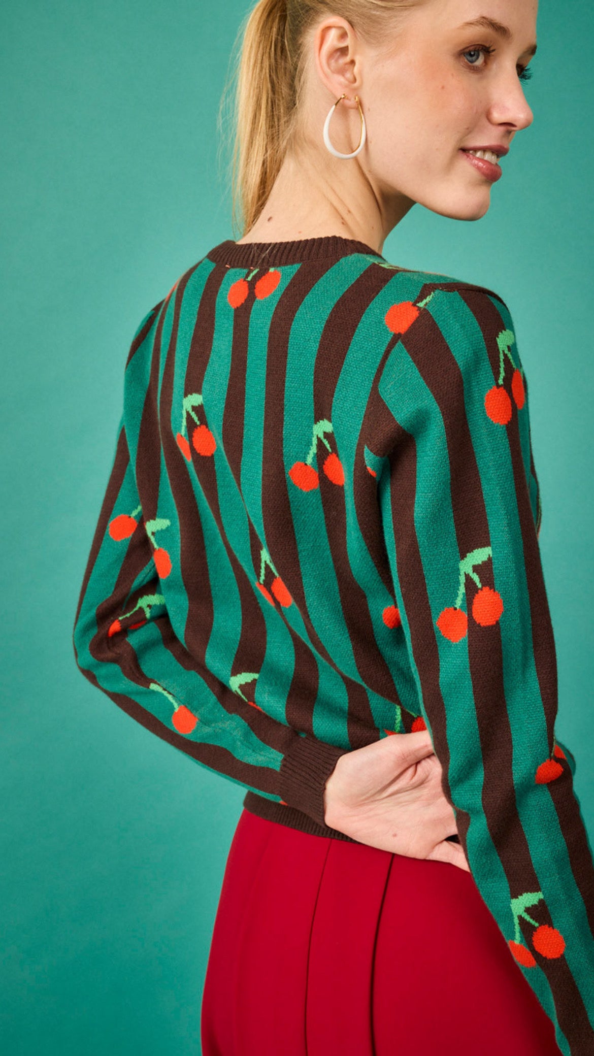 Chaqueta Viena Cerezas Rosas