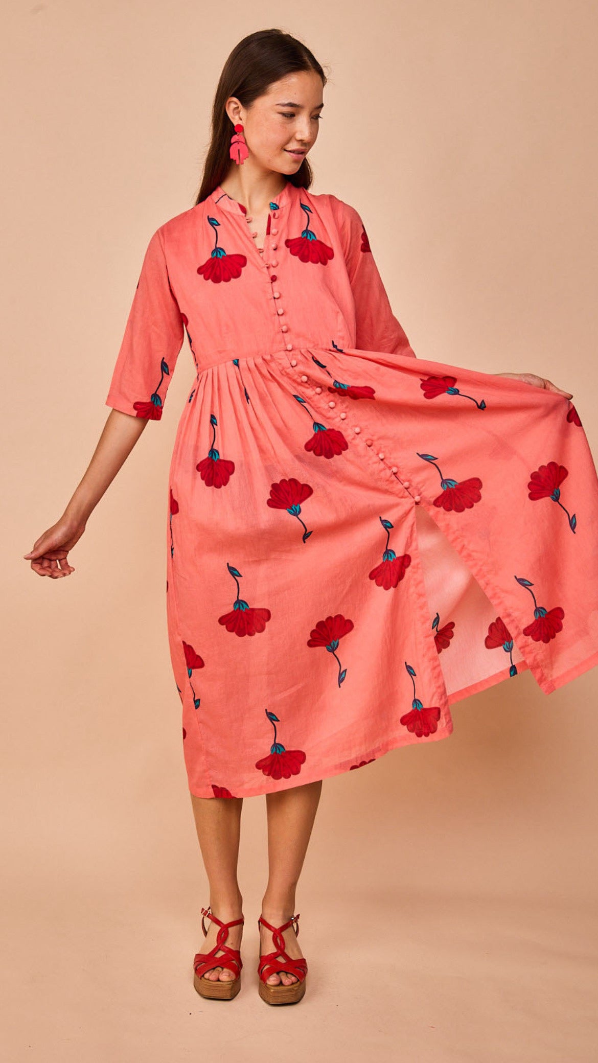Vestido Avilés Rosa
