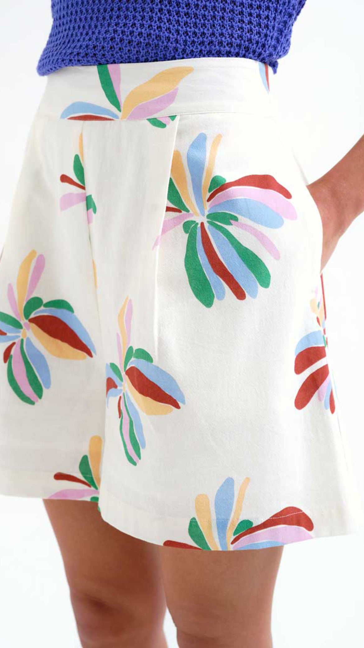 Shorts con estampado Monarda