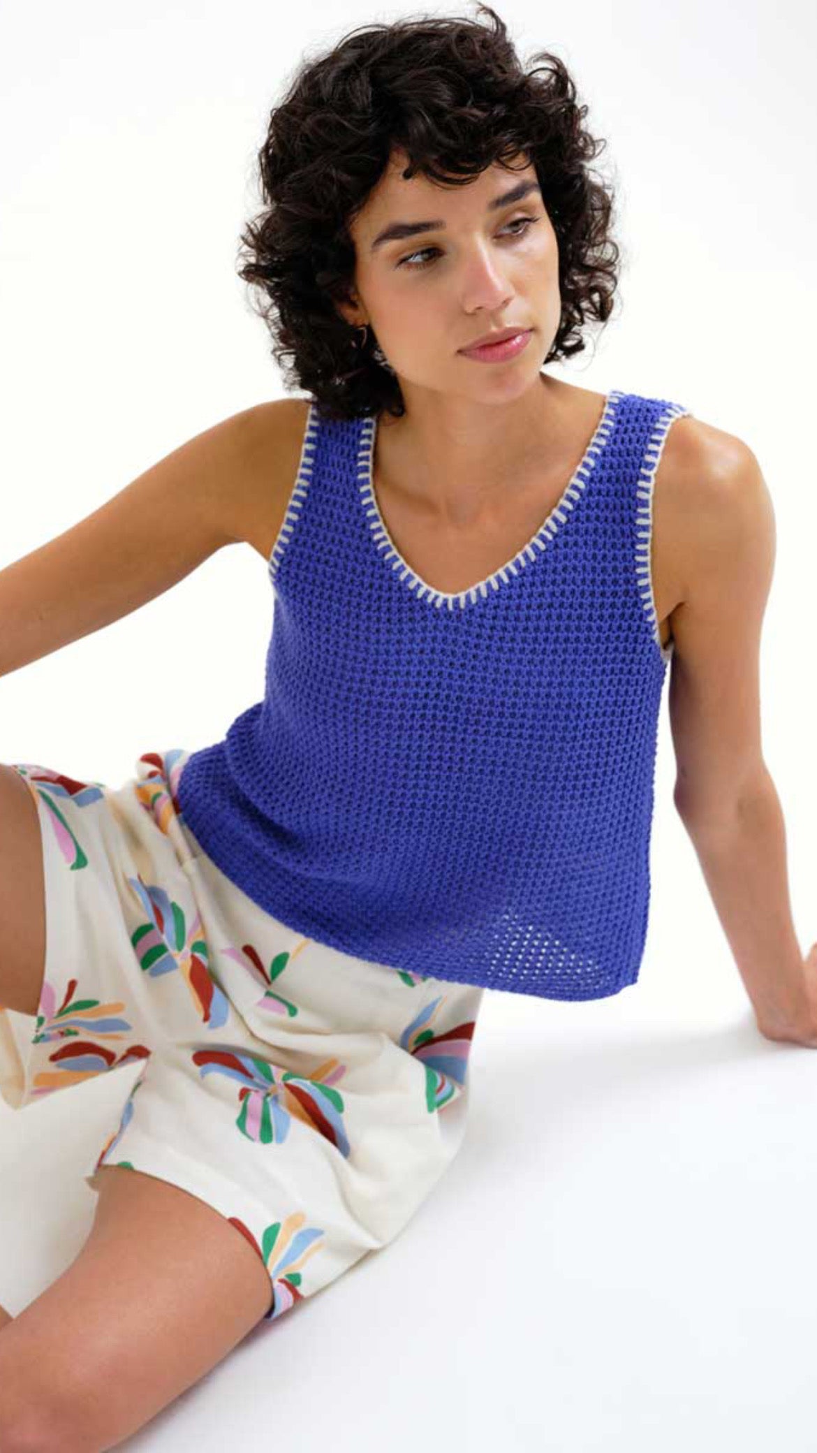 Shorts con estampado Monarda
