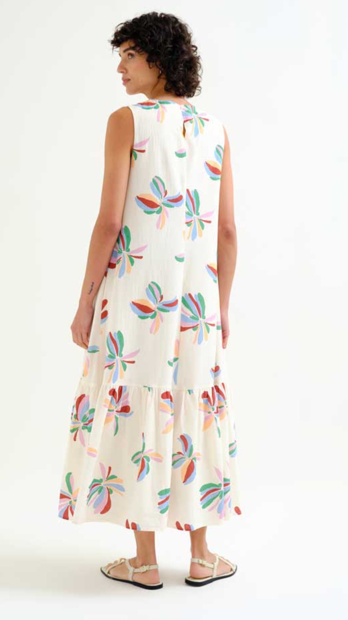Vestido largo estampado Monarda