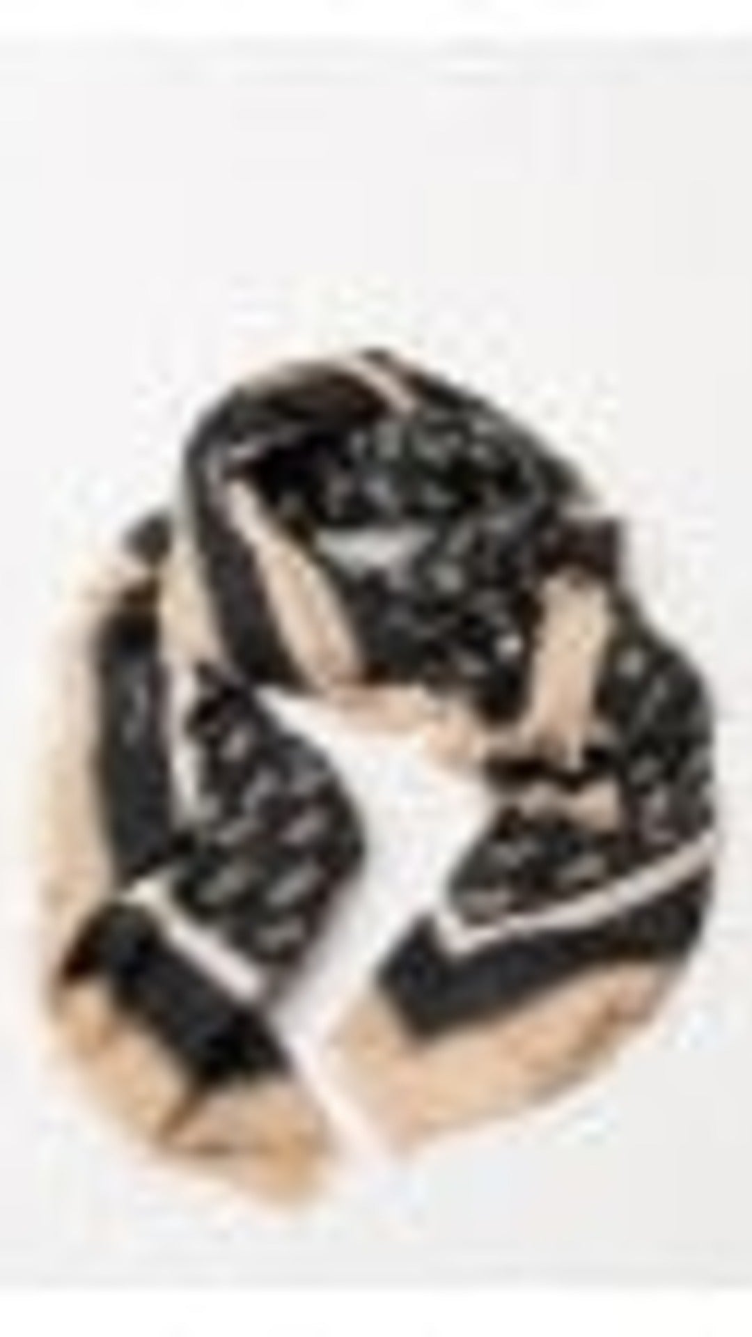 Pañuelo Surkana estampado espiga Negro | imagen 2